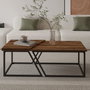 Hanah Home Juego de Mesas de Café Verona P0024623 - Nogal Rústico